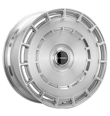 Vossen HF9 10x24 ET25 6x139,7 106,1 silver brushed