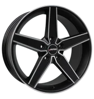 Autec Delano 7,5x17 ET45 5x108 70 schwarz matt poliert