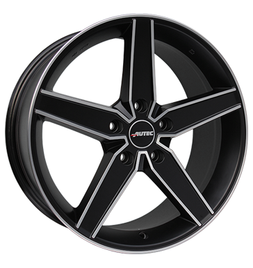 Autec Delano 8x19 ET40 5x112 70 schwarz matt poliert