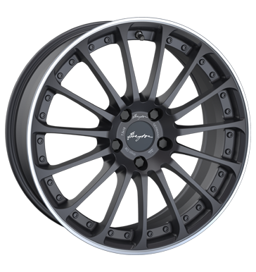 Breyton Magic CW 7,5x18 ET48 4x100 56 matt grey with polished lip