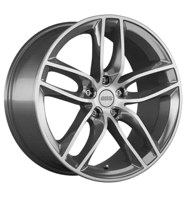 BBS SX K1 8x18 ET45 5x120 82 platinum grau diagedreht