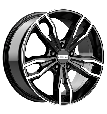 Fondmetal Alke 8x19 ET45 5x120 72,5 glossy black machined