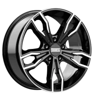 Fondmetal Alke 9x19 ET29 5x120 72,5 glossy black machined