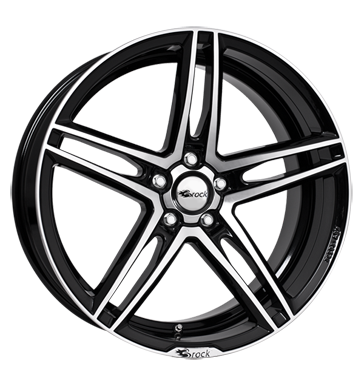 Brock B33 8x17 ET45 5x112 66,6 schwarz glanz vollpoliert