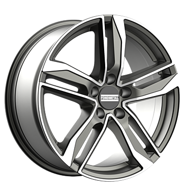 Fondmetal Hexis 9x20 ET33 5x112 57,1 glossy titanium machined