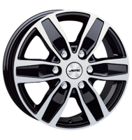 Autec Quantro 6,5x16 ET56 6x139,7 92,4 schwarz poliert