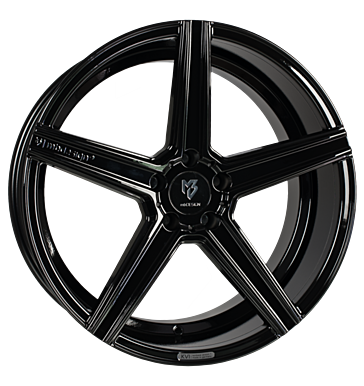 mbDESIGN KV1 DC 12x20 ET30 5x114,3 66,1 schwarz glänzend