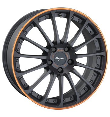 Breyton Magic CW 8,5x19 ET35 5x112 66,5 matt grey with orange anodized lip