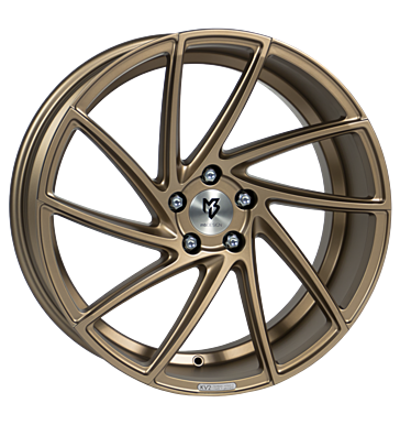 mbDESIGN KV2 8,5x19 ET43 5x112 75 bronze hell seidenmatt gepulvert
