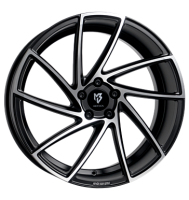 mbDESIGN KV2 8,5x19 ET43 5x114,3 75 Schwarz seidenmatt...
