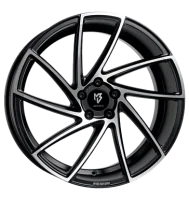 mbDESIGN KV2 8,5x19 ET33 5x112 75 Schwarz seidenmatt...