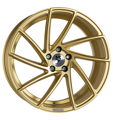 mbDESIGN KV2 8,5x19 ET43 5x108 75 gold glänzend