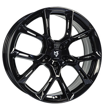 mbDESIGN KX1 8,5x20 ET45 5x112 75 schwarz glänzend