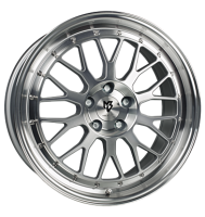 mbDESIGN LV1 7x17 ET35 4x98 67,1 Silber glänzend...