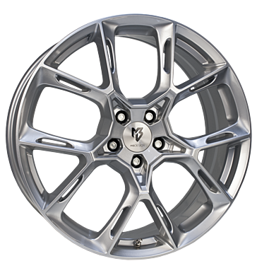 mbDESIGN KX1 9x21 ET40 5x112 75 lichtsilber