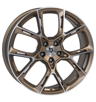 mbDESIGN KX1 9x21 ET40 5x112 75 Bronze hell matt Konturen...