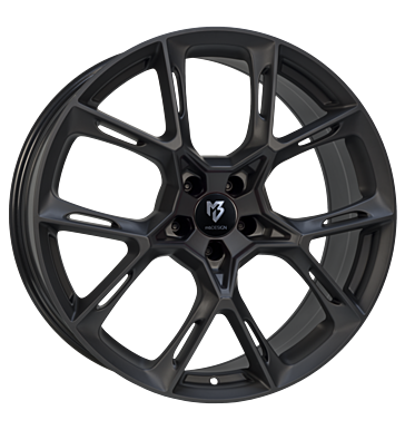 mbDESIGN KX1 9x21 ET40 5x112 75 schwarz stumpfmatt