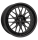 mbDESIGN LV1 7x17 ET20 4x108 67,1 schwarz stumpfmatt