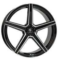 mbDESIGN KV1S 9x21 ET45 5x130 71,55 Schwarz glänzend...