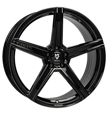 mbDESIGN KV1S 9,5x21 ET38 5x112 75 schwarz glänzend lackiert