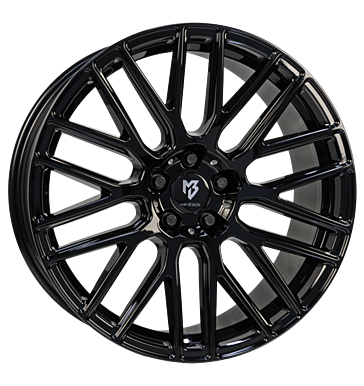 mbDESIGN KV4 9x20 ET40 5x112 75 schwarz glänzend lackiert