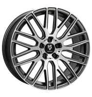 mbDESIGN KV4 10x22 ET20 5x112 75 grau matt lackiert Front...