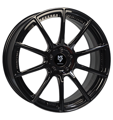 mbDESIGN MF1 7,5x18 ET45 5x112 75 schwarz glänzend lackiert