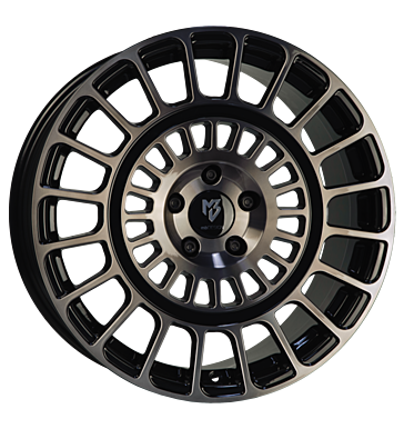 mbDESIGN MSP 8,5x19 ET45 5x112 57,06 rauchschwarz glänzend lackiert Front pol.