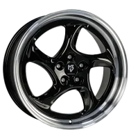 mbDESIGN Turbo 8,5x19 ET45 5x112 75 Schwarz glänzend...
