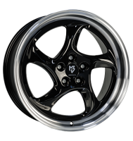 mbDESIGN Turbo 9x19 ET42 5x114,3 75 Schwarz glänzend...