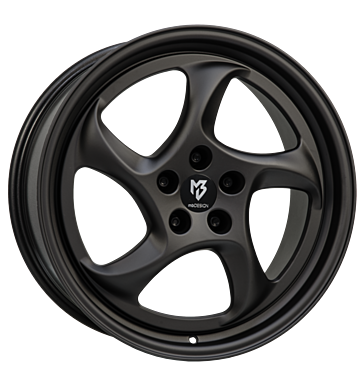 mbDESIGN Turbo 9,5x19 ET40 5x112 75 schwarz stumpfmatt gepulvert