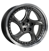 mbDESIGN Turbo S 8,5x19 ET45 5x108 75 Grau glänzend...