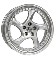 mbDESIGN Turbo S 8,5x19 ET45 5x112 75 lichtsilber...