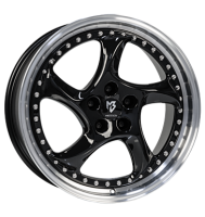 mbDESIGN Turbo S 9x19 ET42 5x112 75 Schwarz glänzend...