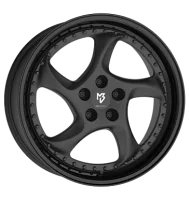 mbDESIGN Turbo S 9,5x19 ET40 5x112 75 Stern schwarz...