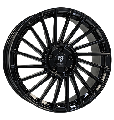 mbDESIGN VR3 7,5x18 ET45 5x100 67,1 schwarz glänzend lackiert