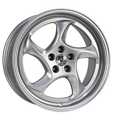 mbDESIGN Turbo 8,5x19 ET45 5x112 75 lichtsilber glänzend lackiert