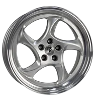 mbDESIGN Turbo 8,5x19 ET50 5x112 75 silber glänzend...