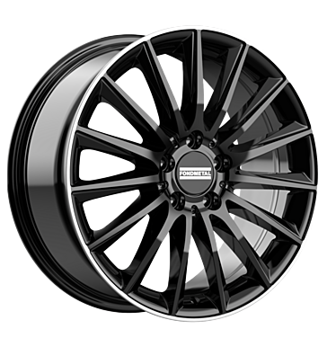 Fondmetal Aidon 8x18 ET38 5x112 66,5 glossy black machined lip