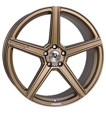 mbDESIGN KV1S DC 10,5x21 ET18 5x112 75 bronze hell seidenmatt gepulvert