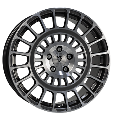 mbDESIGN MSP 8,5x19 ET50 5x108 75 grau glänzend lackiert Front pol.