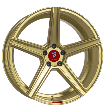 mbDESIGN KV1 DC 9x20 ET37 5x112 75 gold glänzend