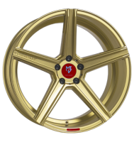 mbDESIGN KV1 DC 11x22 ET38 5x112 75 gold glänzend
