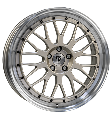 mbDESIGN LV1 8,5x19 ET35 5x110 75 champagner glänzend Außenbett pol.
