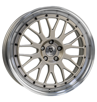 mbDESIGN LV1 8,5x20 ET45 5x114,3 75 champagner...