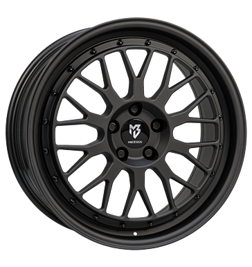mbDESIGN LV1 9x20 ET20 5x112 66,5 schwarz stumpfmatt