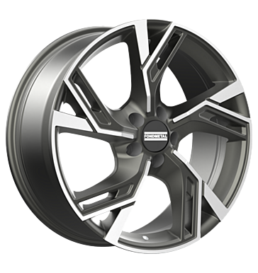 Fondmetal Atena 8x19 ET49 5x112 57,1 glossy titanium machined