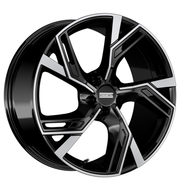 Fondmetal Atena 8,5x19 ET45 5x112 66,5 glossy black machined