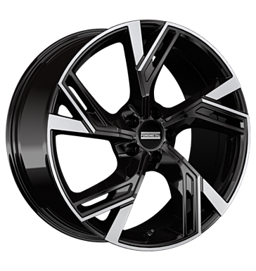 Fondmetal Atena 8,5x20 ET45 5x108 63,34 glossy black partial machined