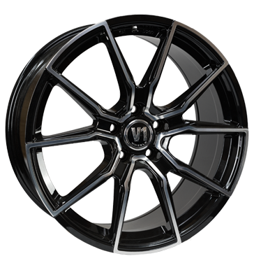 V1 Wheels V1 9x20 ET42 5x112 66,6 schwarz hochglanzpoliert